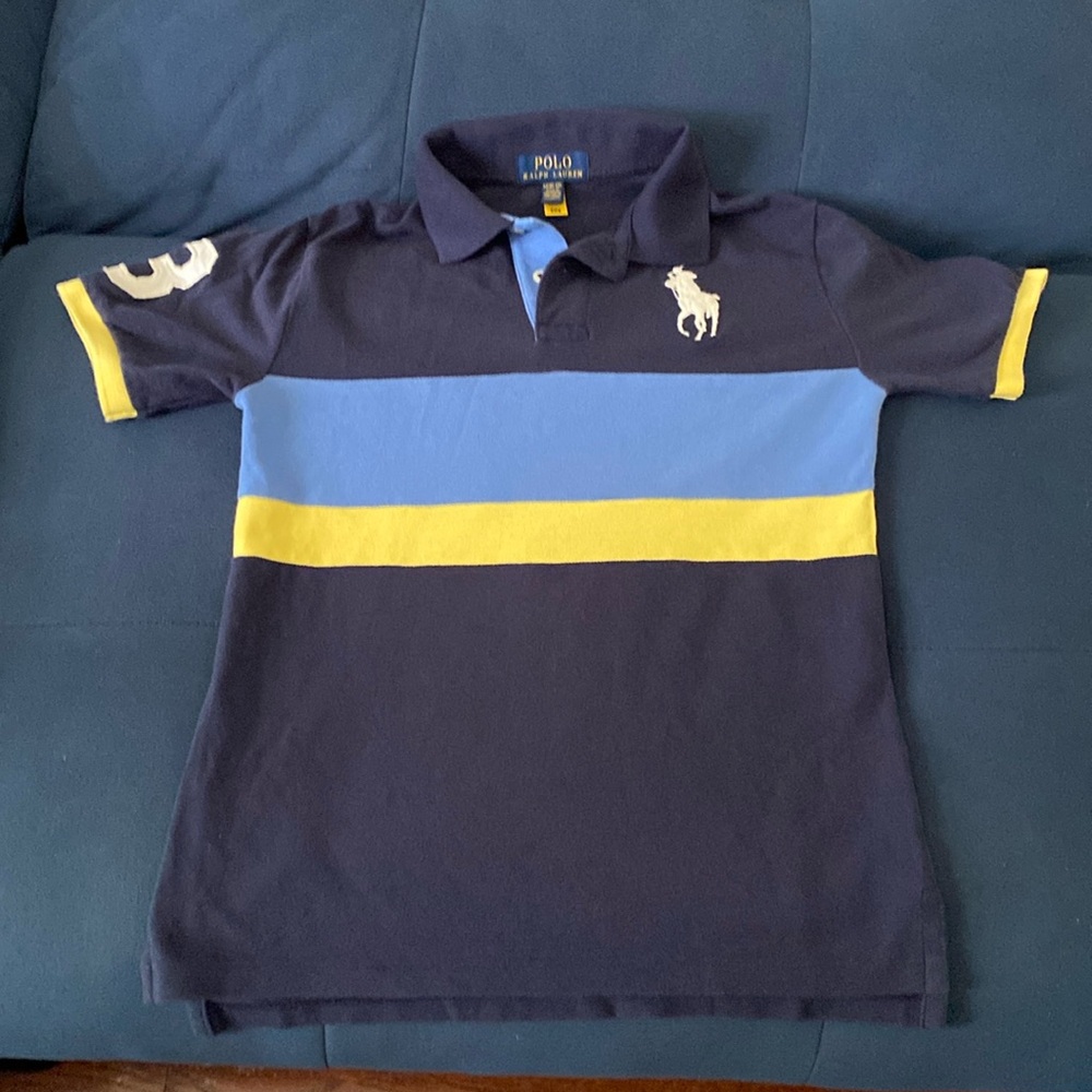 Polo by Ralph Lauren Kids Shirt - Navy, Light Blue, Yellow
